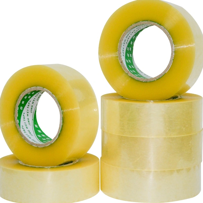 BOPP Wrapping Sealing Shipping Packing Transparent Color Synthetic Rubber Resin Industrial Heavy Duty Packaging Tape