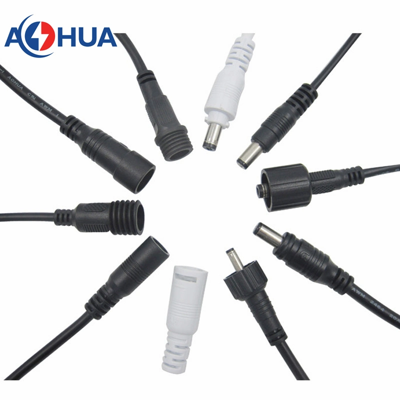 Equipamento CCTV transformador de corrente CA/CC 5521 5525 tipo de supervisão Ficha CC com cabo de 20 AWG M13 conector Qucik