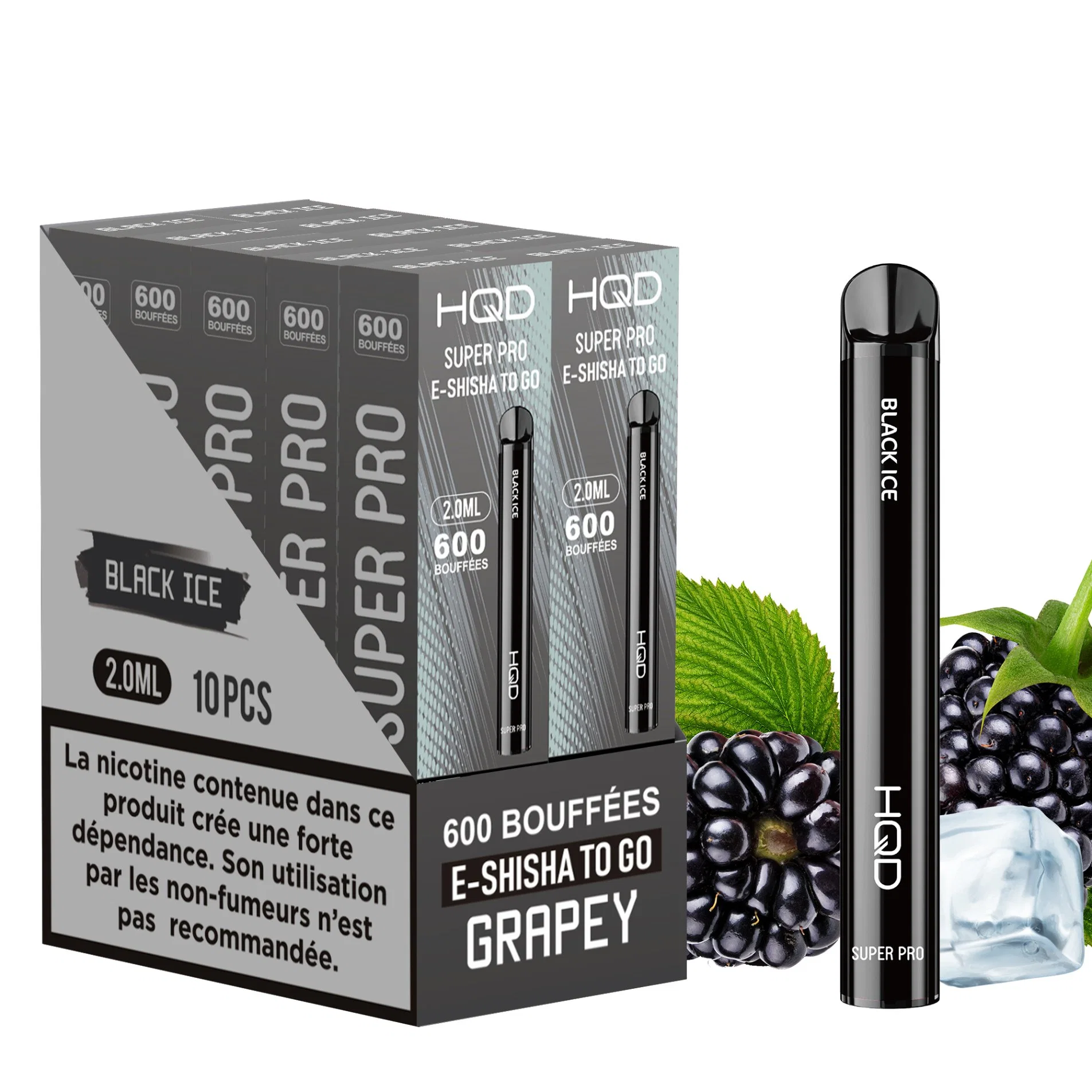 HQD Precio al por mayor VAPE Pen Super PRO 600 Puffs desechables