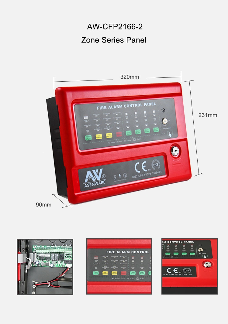 Lpcbce Approved Factory Price Conventional Fire Alarm system Fire Panel