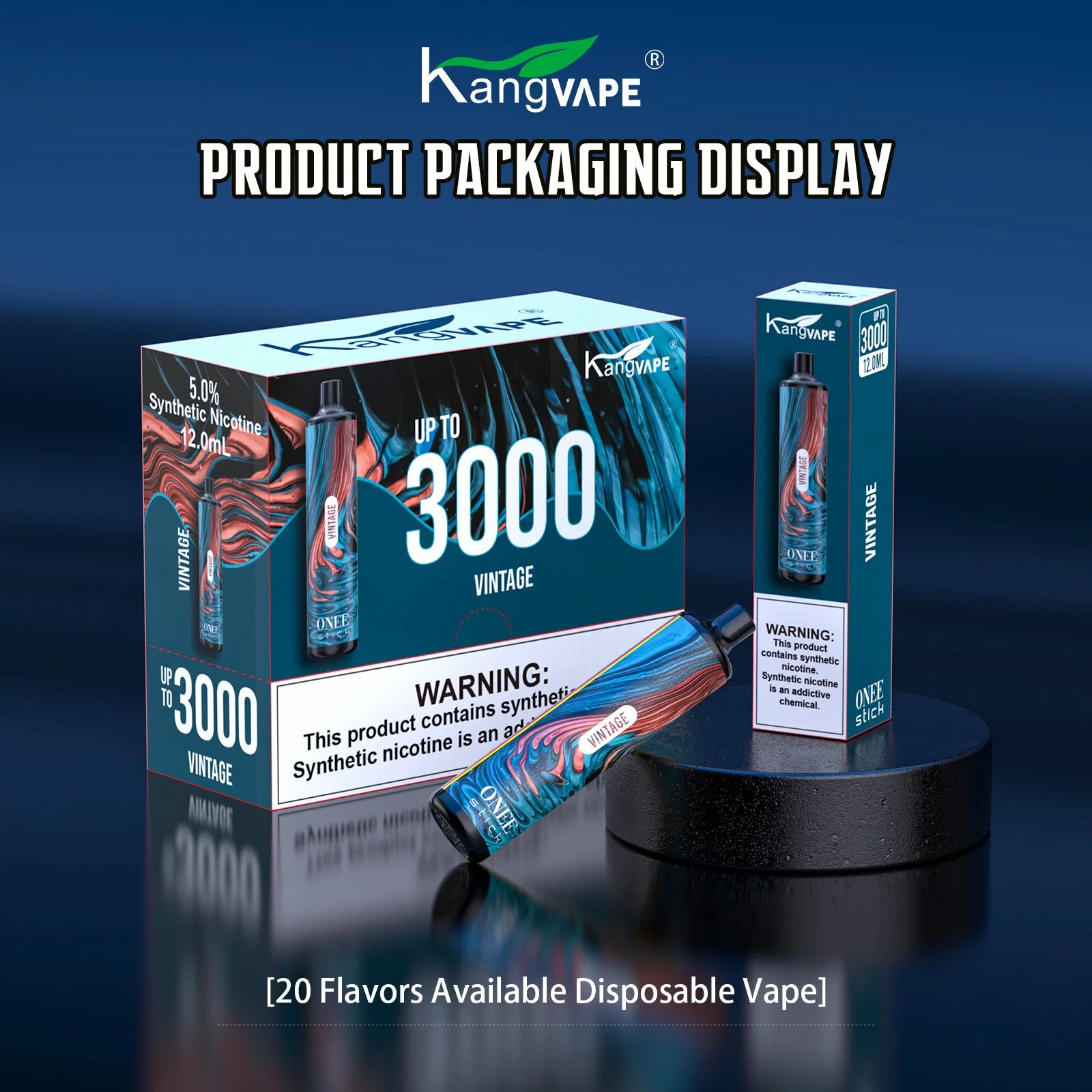 Kangvape Onee Stick 3000 Puff, Bienvenido más información