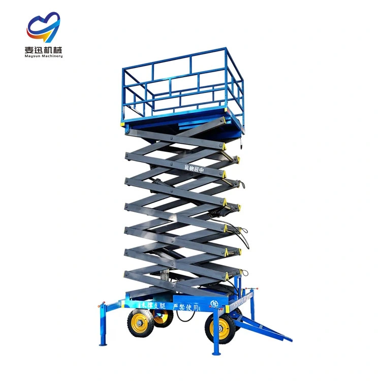 Electric Tracked Scissor Lift Hydraulic Lift Table Movable Lift Elevator