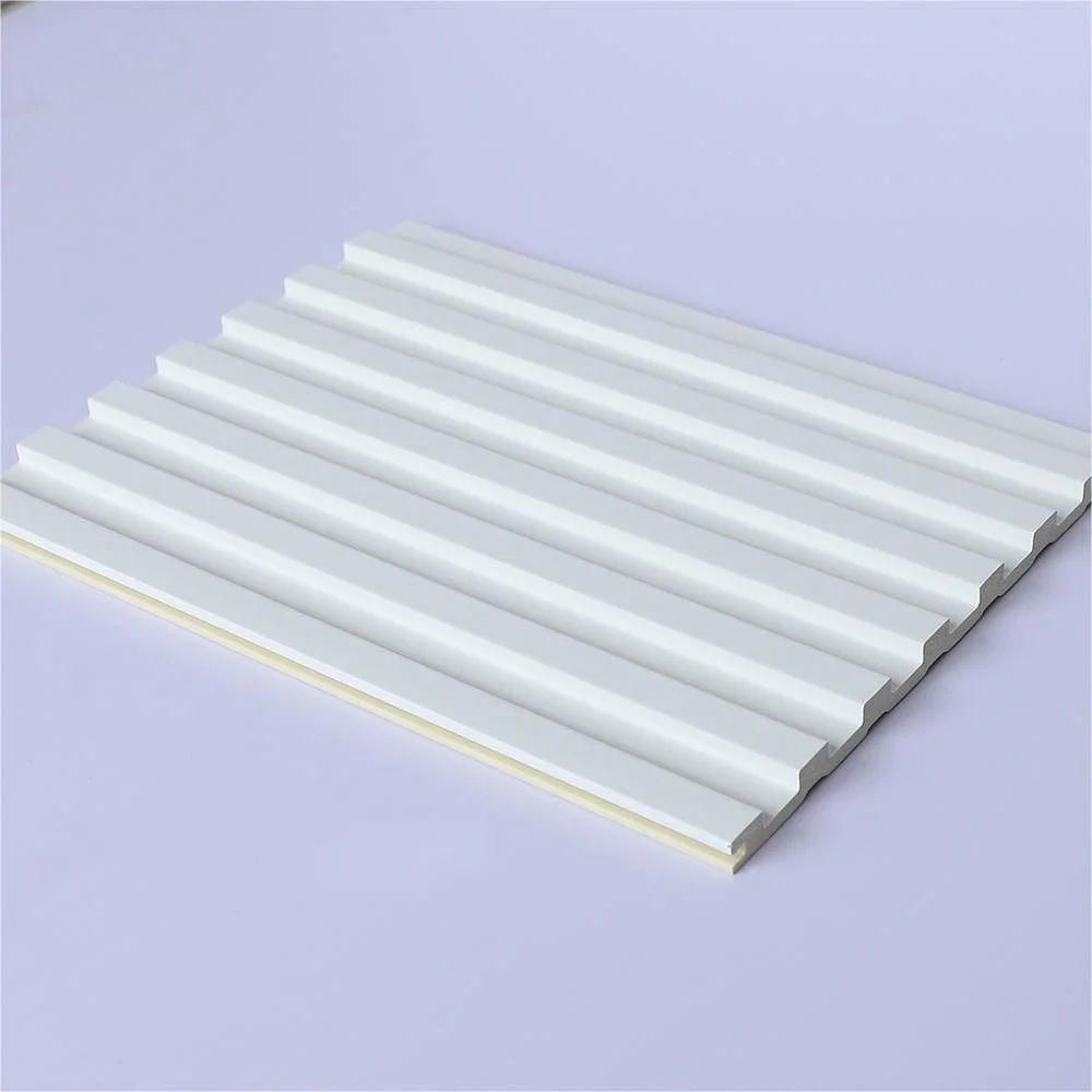 155X9mm Ecological Solid WPC Grid Board Bamboo Ceiling PVC Wall Panel Cladding