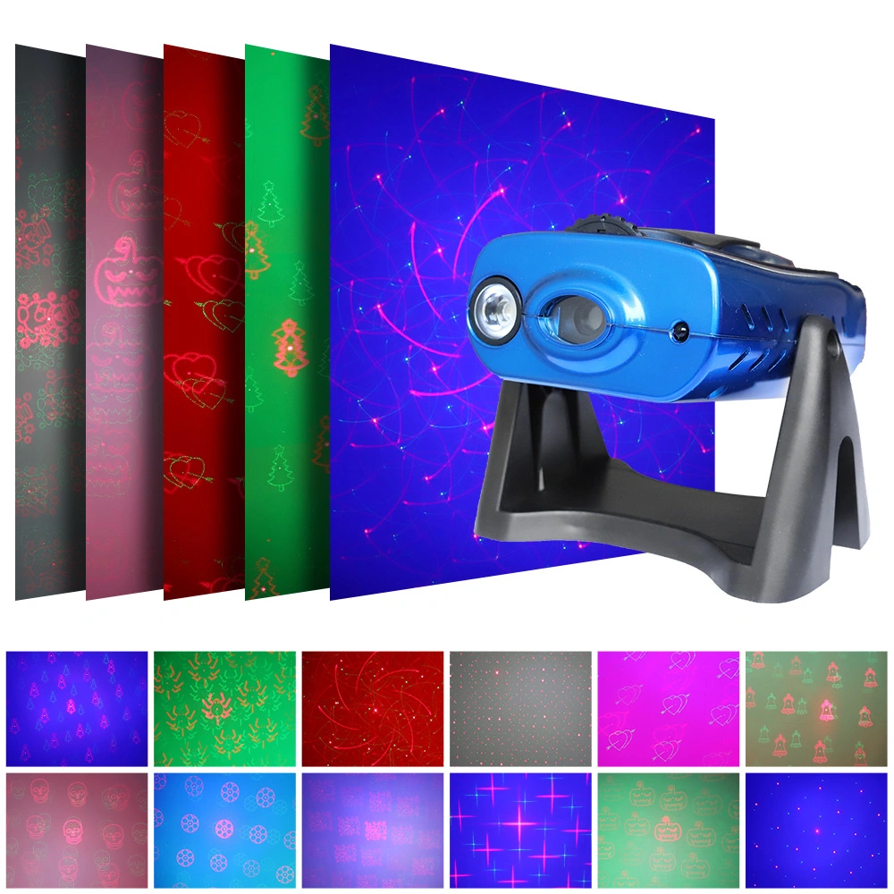 Multi-Pattern Party Ld Projection Laser Light Lamp with Voice Control