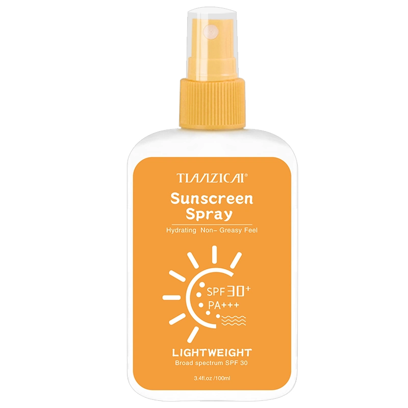 Cuerpo y rostro OEM Blanqueamiento impermeable SPF 50 spray protector solar