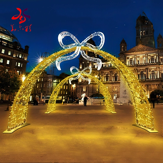 LED Navidad Gran Arco Estrella de luz para decorar Shopping Mall