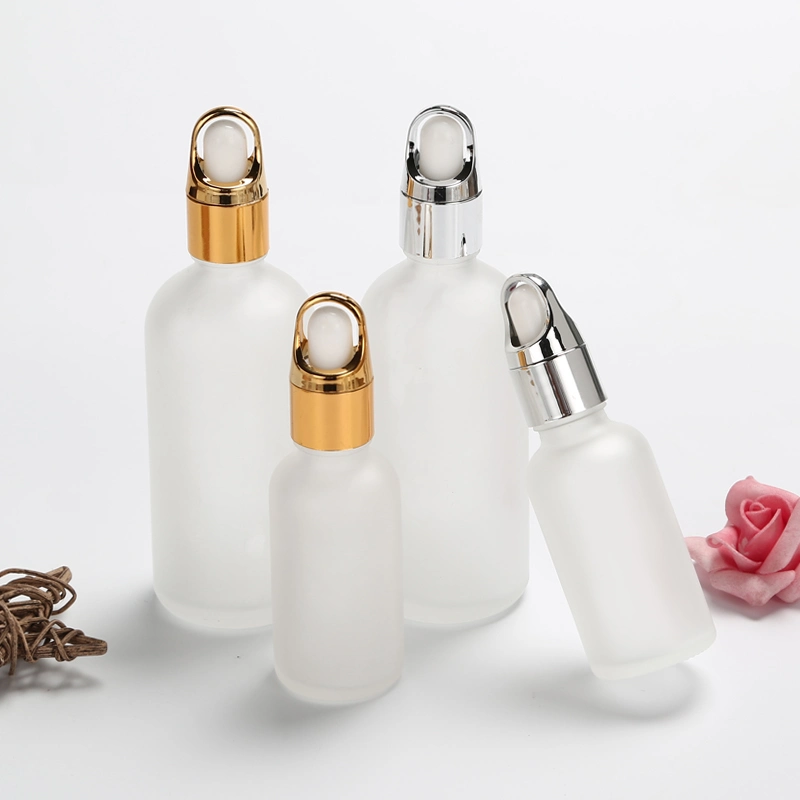 FDA Approved 30ml 50ml Pink Glass Dropper Bottles for Essential Oil