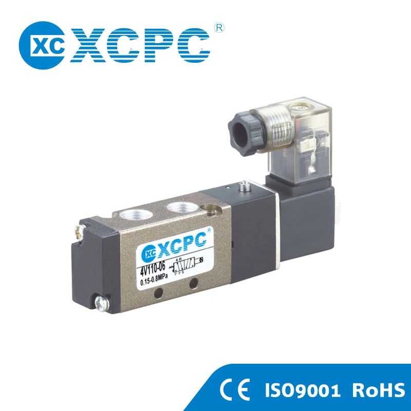 China Supplies 4V 3V Series 5/2 3/2 Way Single Control Double Coil High quality/High cost performance  Pressure Aluminum Alloy Airtac Type Pneumatic Air Solenoid Valve