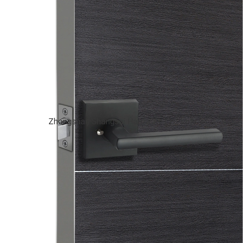 Manípulo da alavanca da porta Privacy com botão de pressão exclusivo punho interior da fechadura E Instalação dos parafusos de fixação