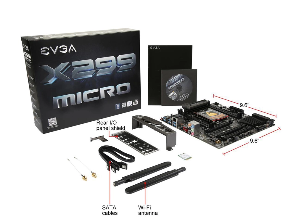 Evga X299 Micro 131-SX-E295-KR LGA 2066, Intel X299, SATA 6Gb/s, USB 3.1, USB 3.0, Matx, motherboard Intel