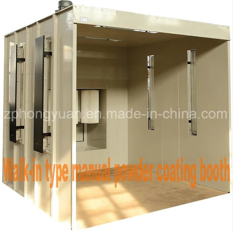 Hongyuan China Manufacturer Open Type Powder Coating Booth with Filter Cartridge