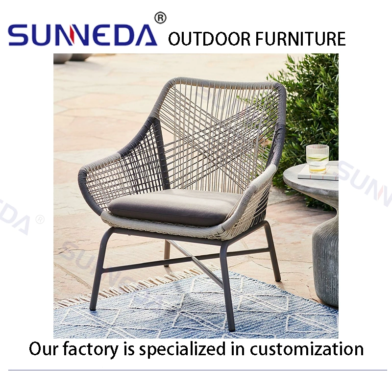 New Style Comfortable Soft Cushion Wicker Rattan Vine Outdoor Chair Set