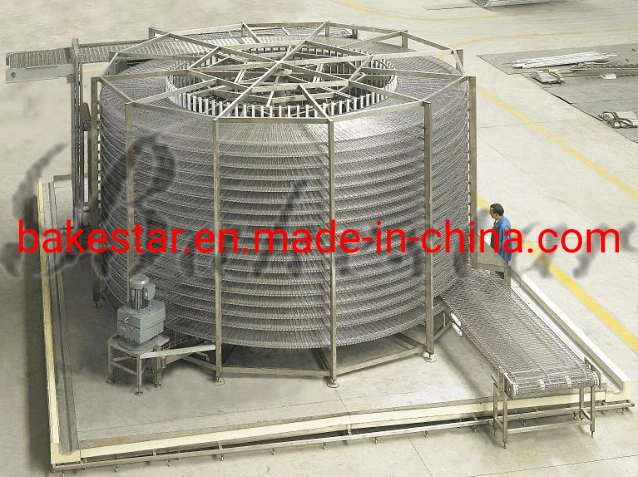 Stainless Steel Belt Spiral Conveyor Cooler for Bread Cooling