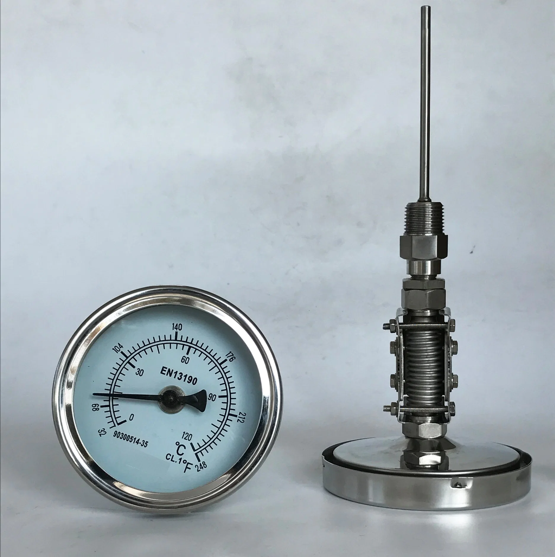 100mm 4" Every Angle Type Ss Temperature Gauge Thermometer