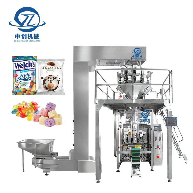 Zhongchuang Machinery Custom Automatic Dry Leaves Milk Edible Mushroom Candy Granuler Wrapping Filling Food Sealing Packaging/Packing Machine