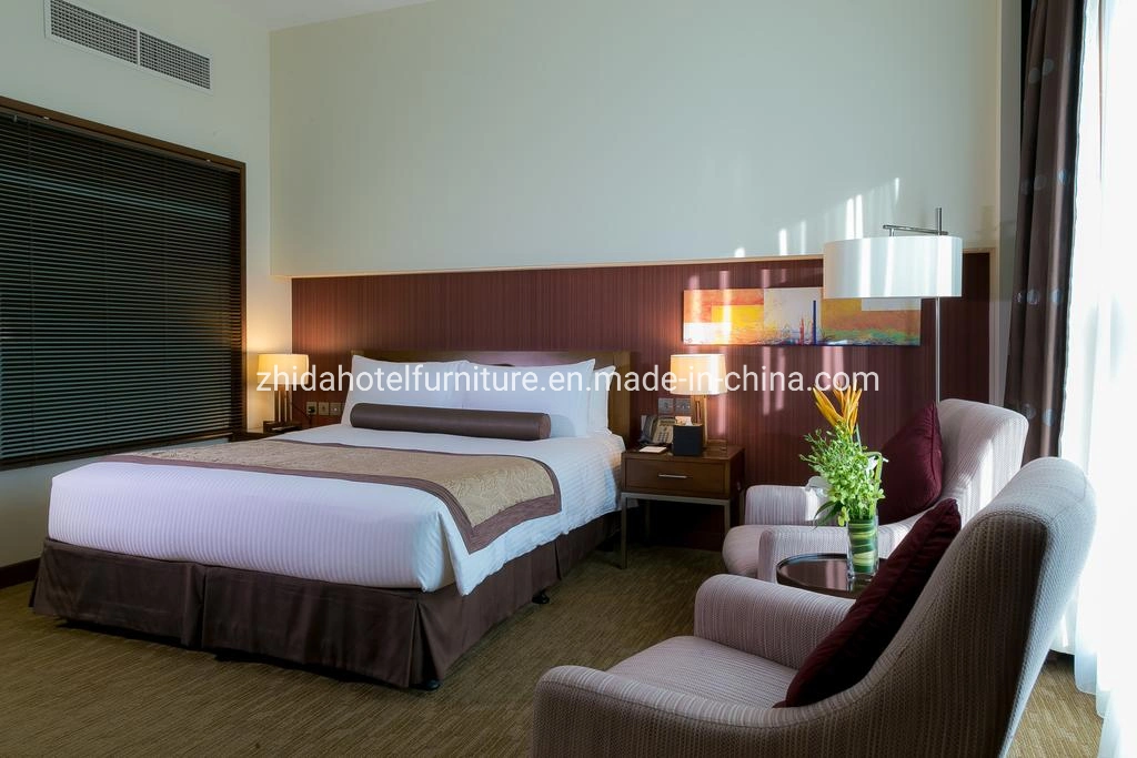 Отель цельной древесины двуспальная кровать для спальни мебель для продажи
