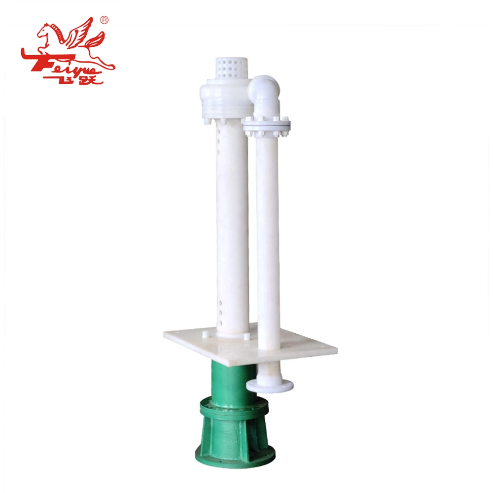 Fys Vertical Submerged Pump Engineering Anti-Corrosion Liquid Sewage Fluorine Plastic Pump