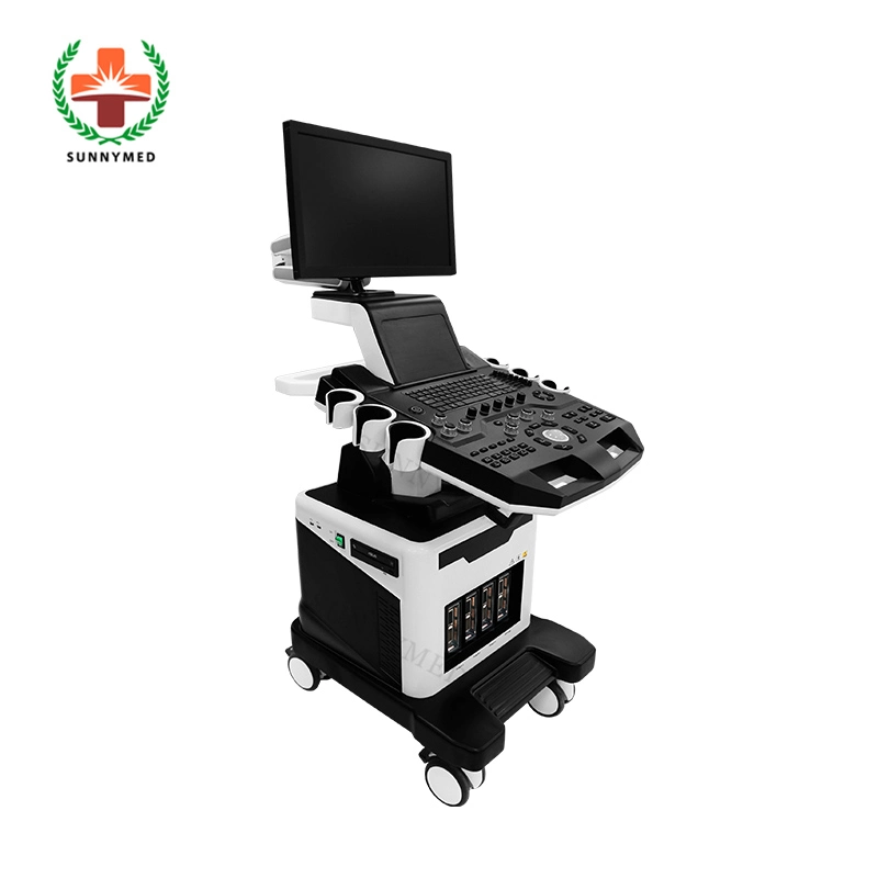 SY-A028d-N Equipo hospitalario pantalla de 21,5" 4D/5D Doppler color Trolley Ultrasound Máquina de buena calidad