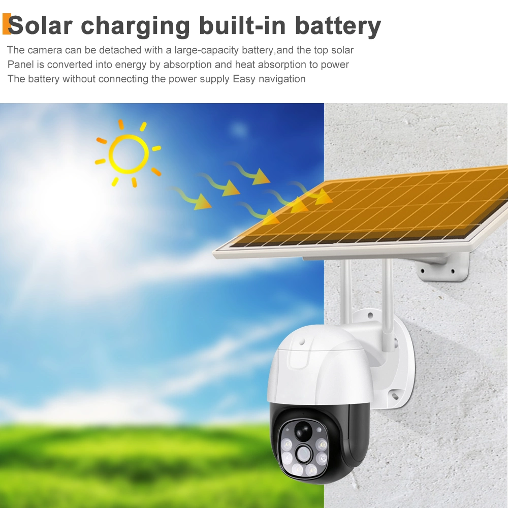 APP Control Photoelectric Dual-Purpose Indoor Outdoor Solar WiFi Powered Security Camera