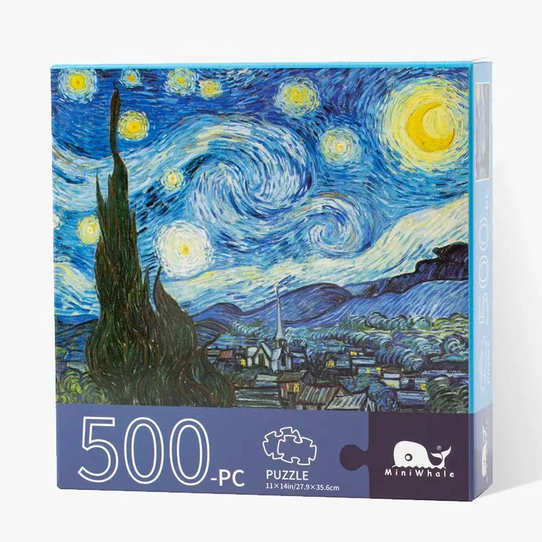 Free Samples Custom OEM Beautiful Artwork Jigsaw Puzzle Education Toy Printing 1000 Piece Cardboard for Jigsaw Puzzle