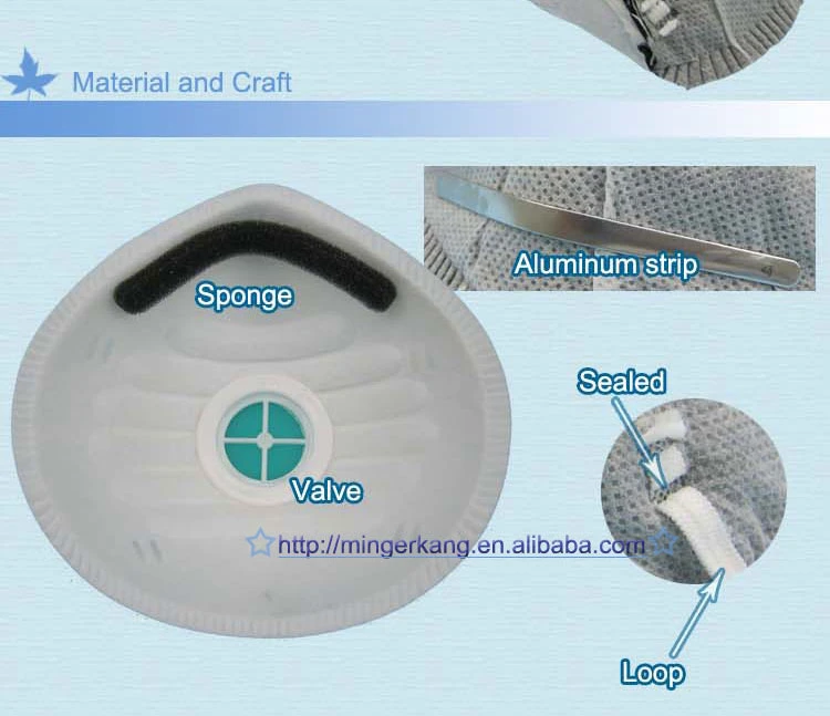 Actived Carbon Dust Mask Without valve Cup Mask