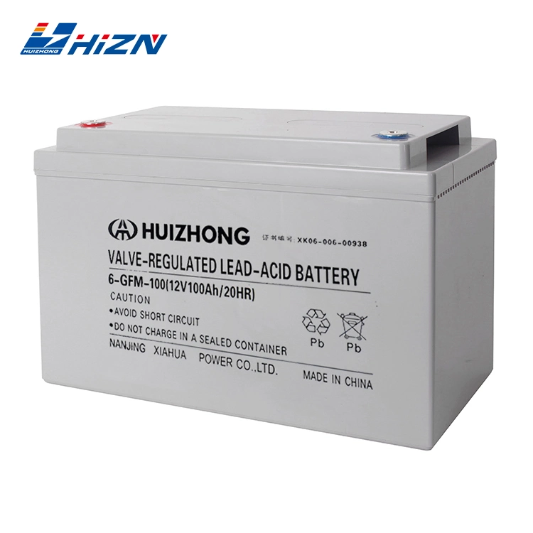 Aga à cycle profond Huizhong batterie 12 volts batterie UPS solaire 100Ah