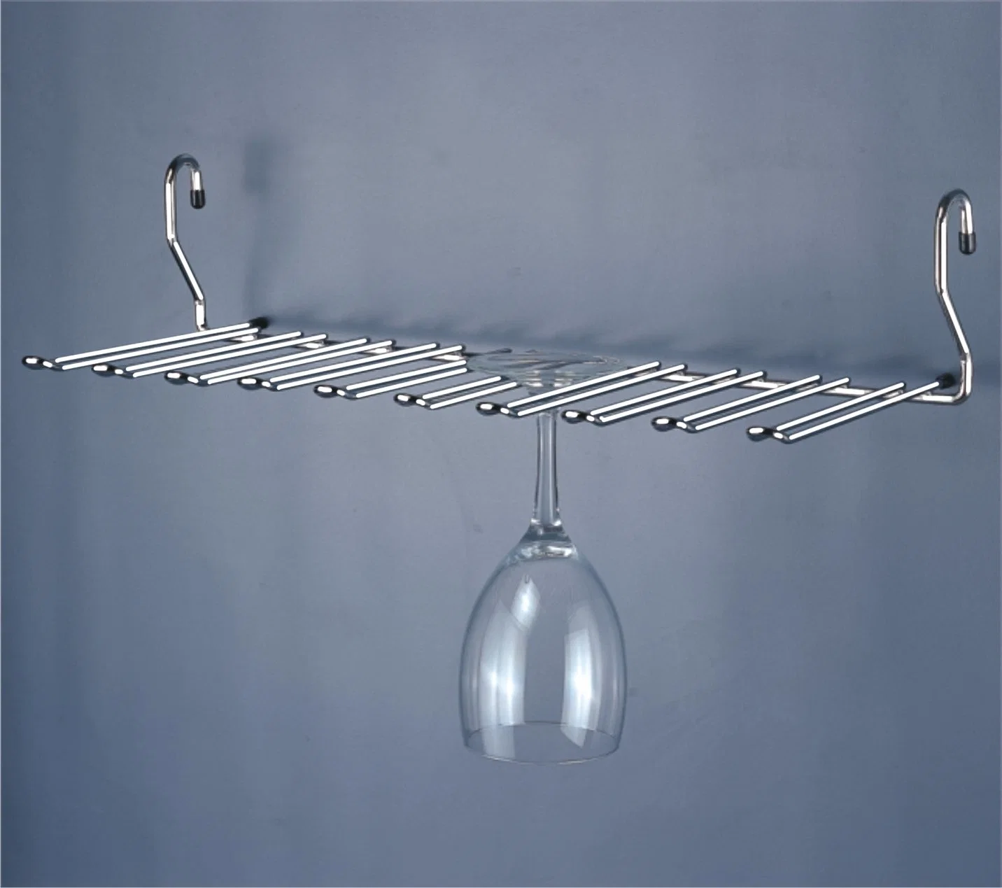 (BJ003E-3) Iron Chromed Hot Sale Hanging Glass Rack