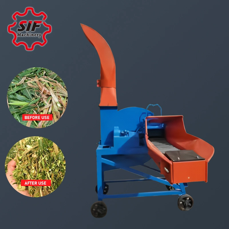 Home Use Factory Direct Sale Dry and Wet Silage Hay Grass Straw Chaff Cutter Automatic Machine