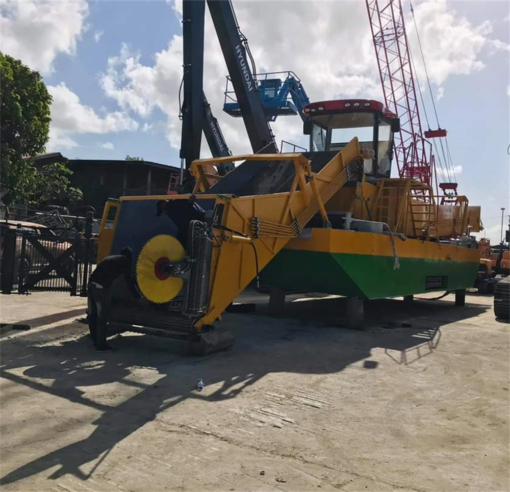 De tamaño medio la más alta calidad China Dragon Precio competitivo OEM Cosechadora de maleza acuática el agua en Barco Barco Barco de salvamento de limpieza de basura recogida de basura barco