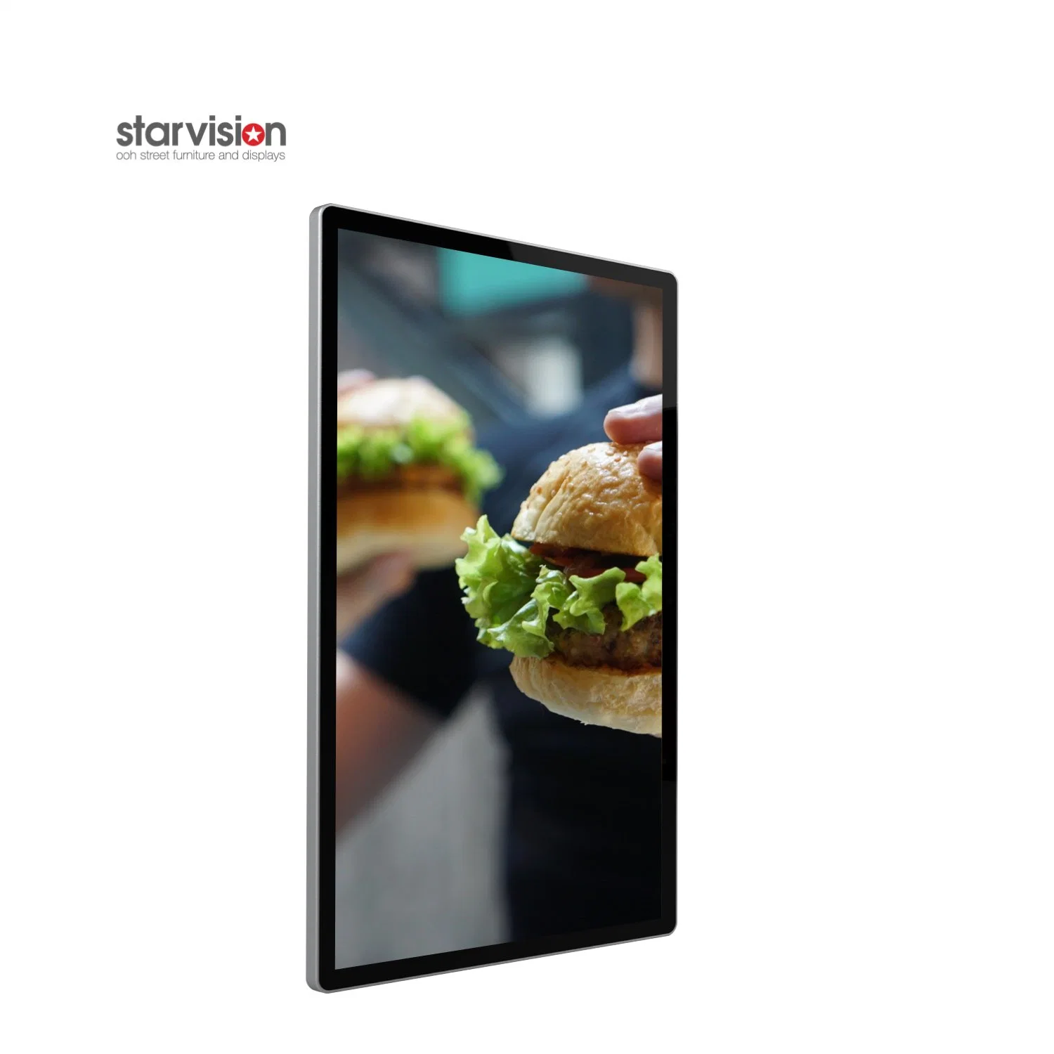 55 Inch Full Color LCD Horizontal Vertical Indoor Advertising Equipment Wall Mount Player