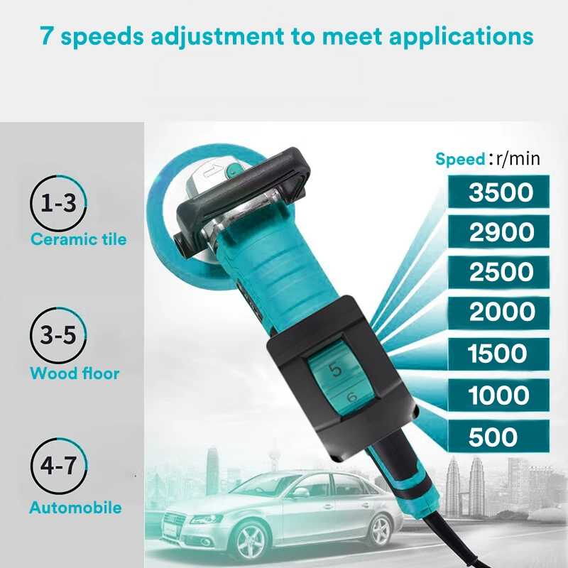 Populus New Arrival Industrial Quality Car Polisher Power Tools 1500W/11000rpm 180mm Electric Polisher