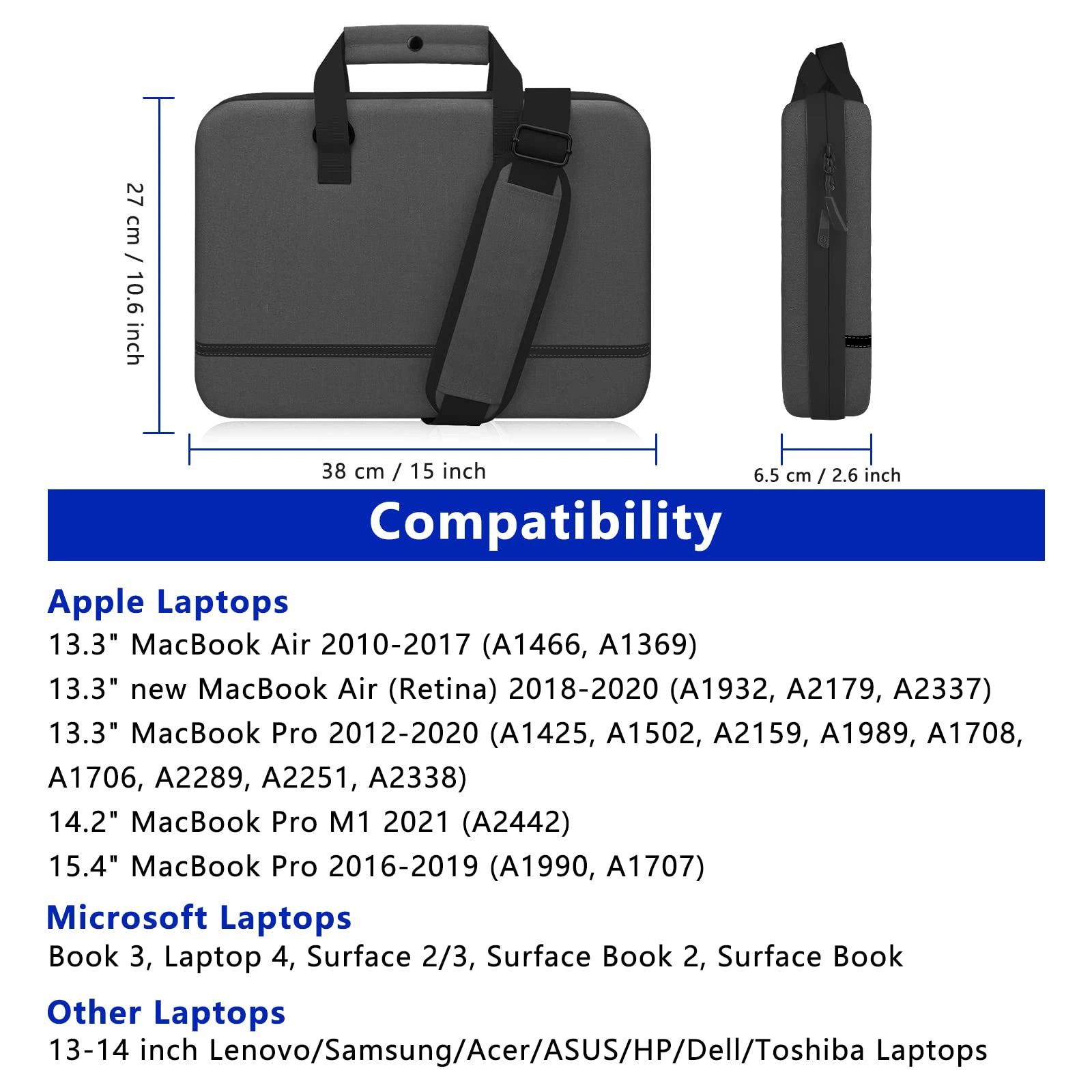 OEM/ODM Fashion Hard EVA Protective Box Type Совместимость с 11~13 Ноутбук Mac с водонепроницаемым и ударопрочным чехдом для ноутбука