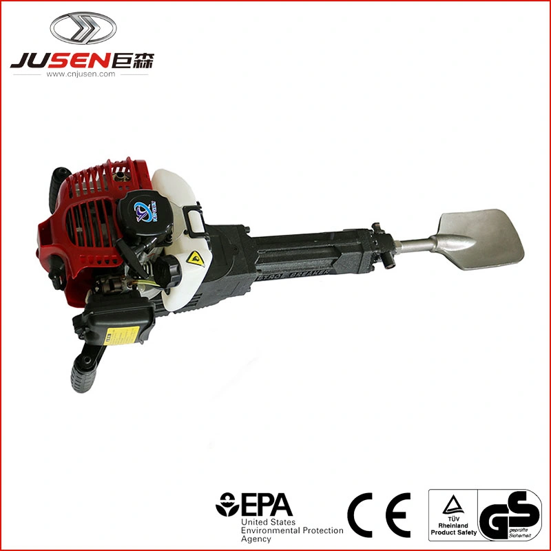 5200 Gas Powered Jack Hammer Pile Driver Rotary Hammer 52cc Big Power Drill Bit Earth Auger