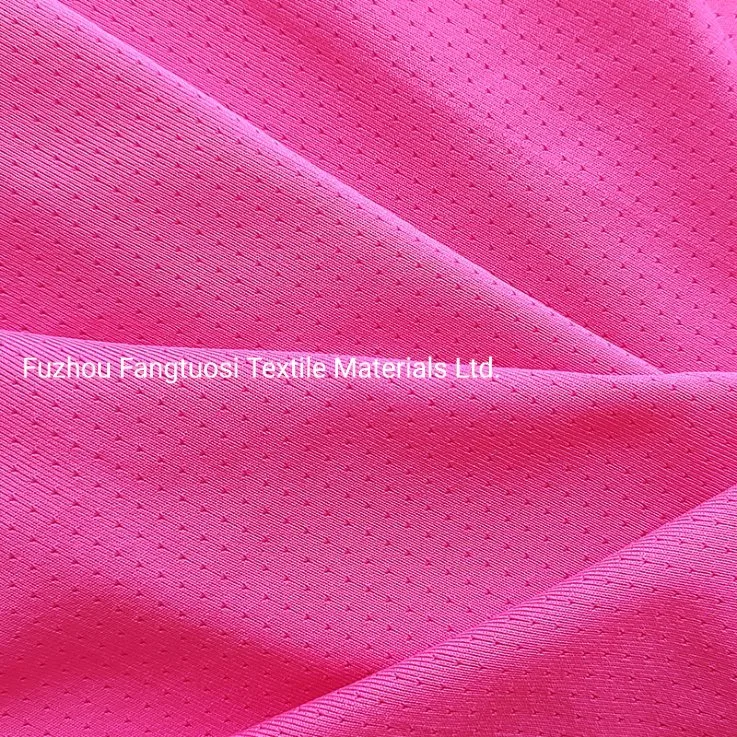 Upf 50+ Solid Color Polyester Elastane Athletic Wicking Jersey Fabric for Sportwear