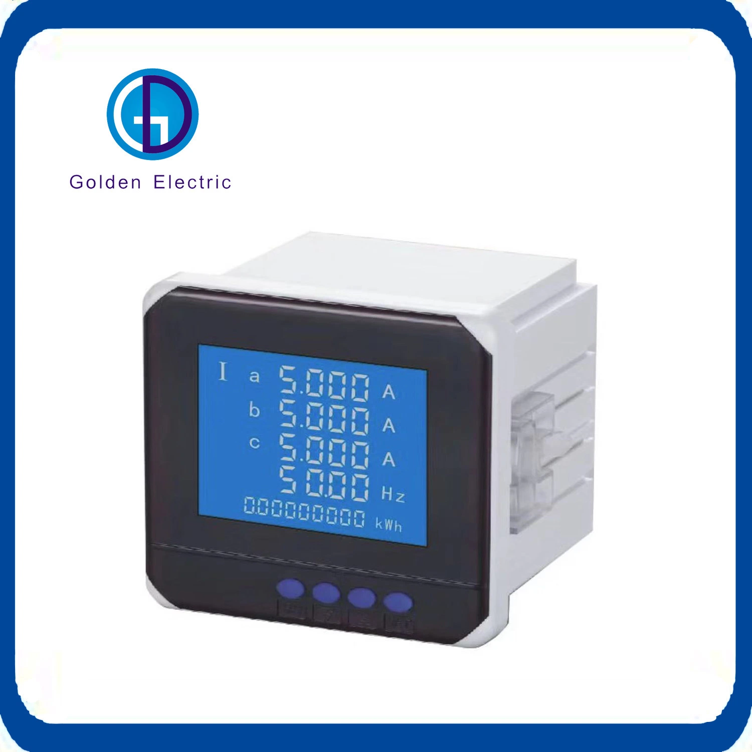 Medidor de energía multifunción Monofásico/Trifásico LCD digital programable de la pantalla del medidor de energía, con múltiples canales