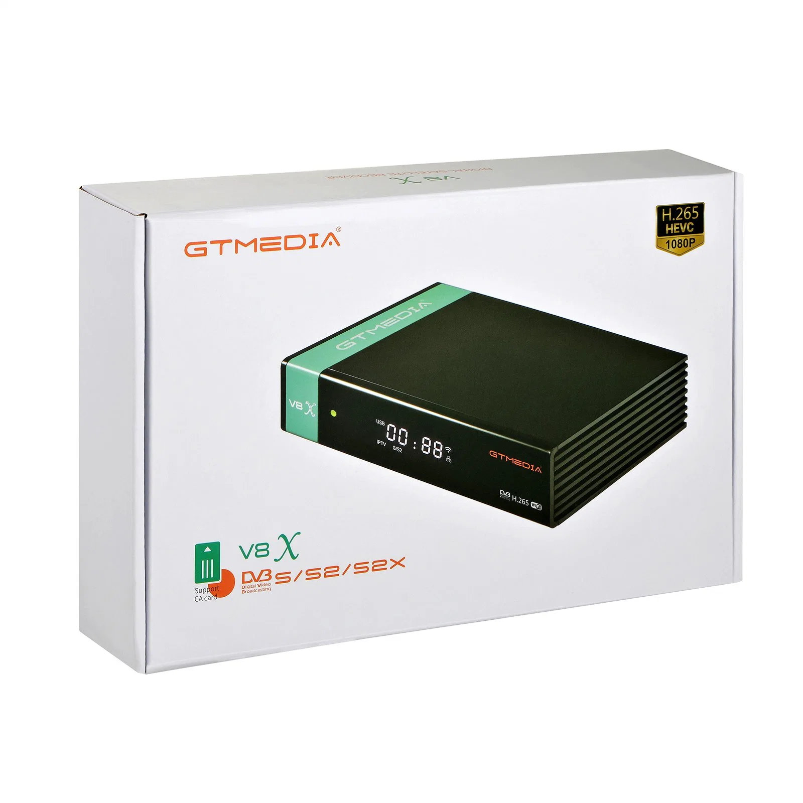 Gtmedia V8X DVB S2/S2X receptor de TV por satélite 3G USB Dongle Y Wi-Fi incorporado