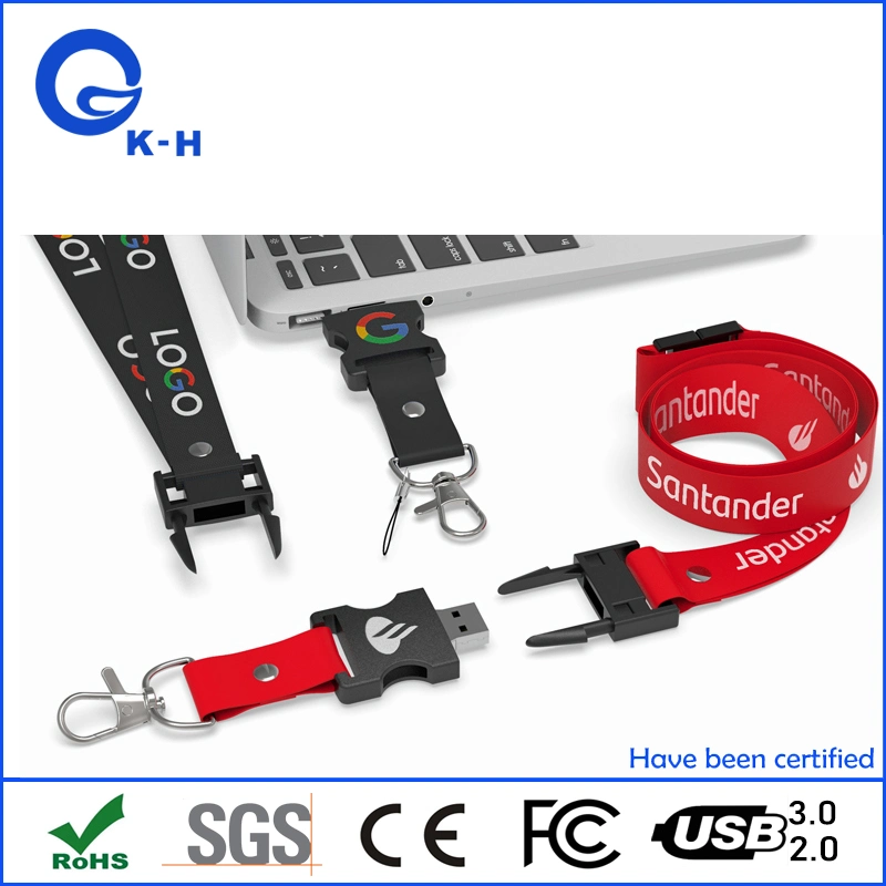 Wholesale/Supplier 8GB 16GB Pendrive Lanyard USB 3.0 Flash Memory Stick