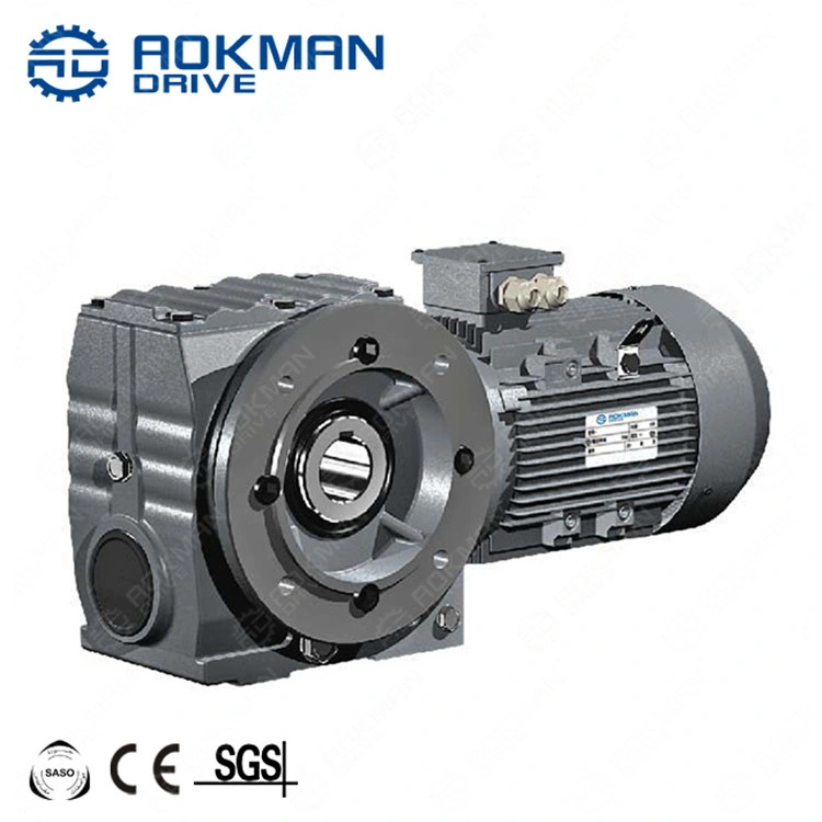 Customer Designed Motor Power Rated Power 0.18kw~22kw S Series Helical Worm Gear Motors