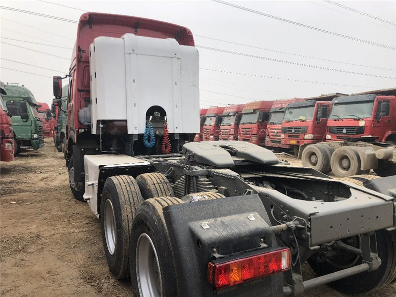 Condiciones de trabajo de venta directa 420HP utiliza Sinotruk camiones HOWO GNC 6*4 remolque de tractor camión de la cabeza de GNC en stock