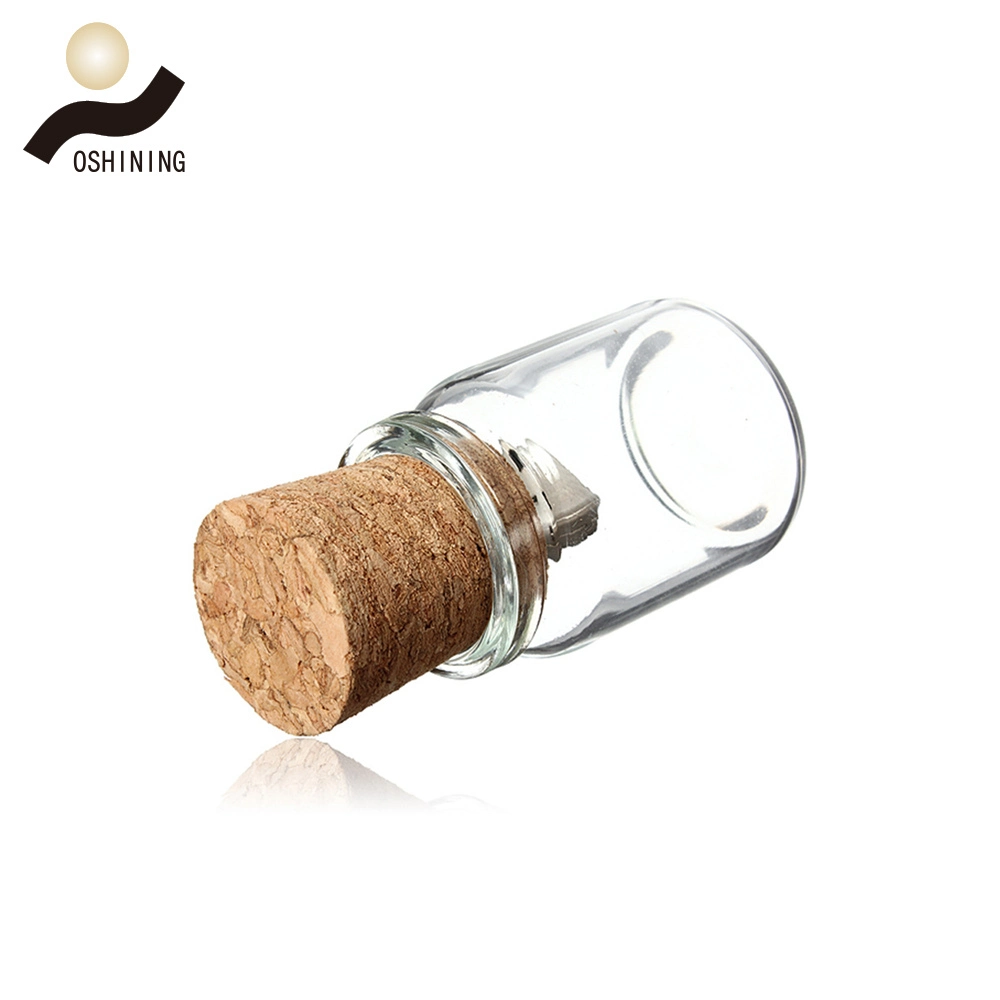 Wooden Cork Glass USB Flash Drive Wishing Bottle Memoria USB Pen Drive Pendrive 128GB (USB-WD330)