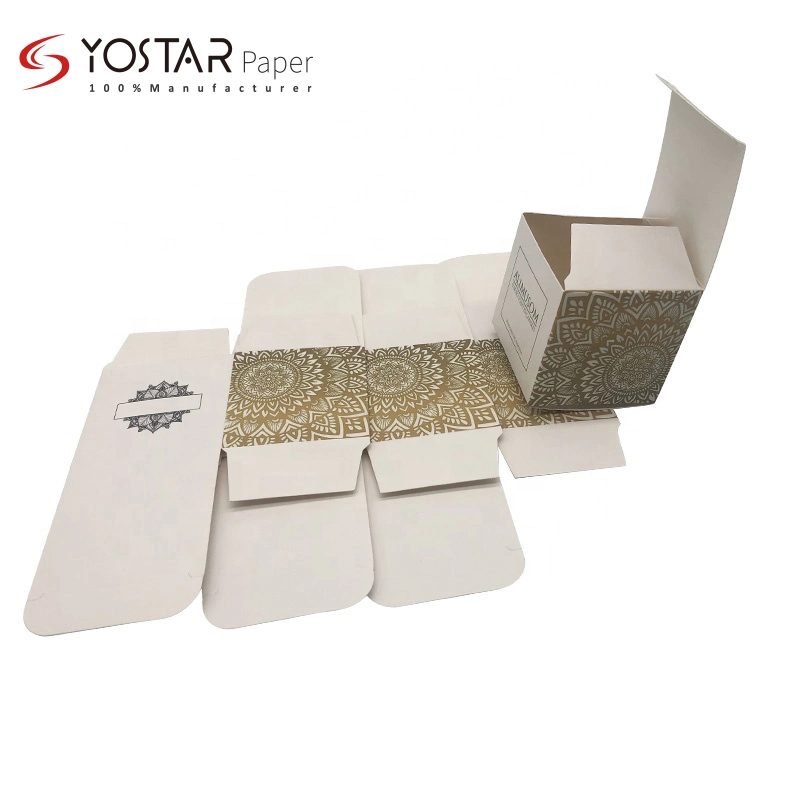 Hermoso regalo de promoción de impresión personalizado regalo de Navidad de cosméticos Caja de papel de embalaje
