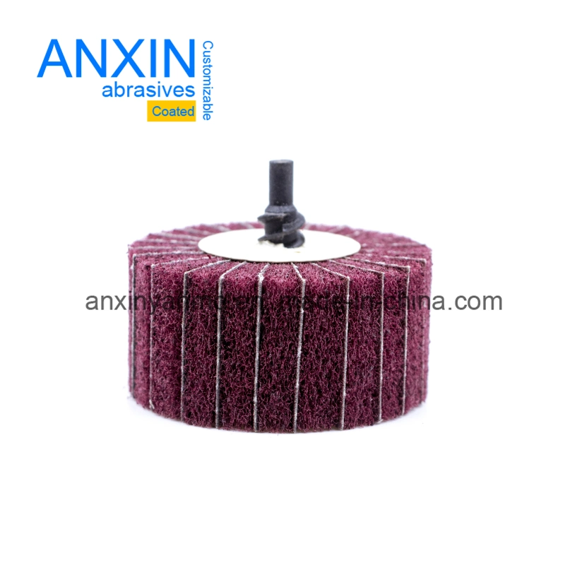 Non-Woven Abrasive Flap Wheel-R Type Polishing Wheel Interleaved Sanding Cloth