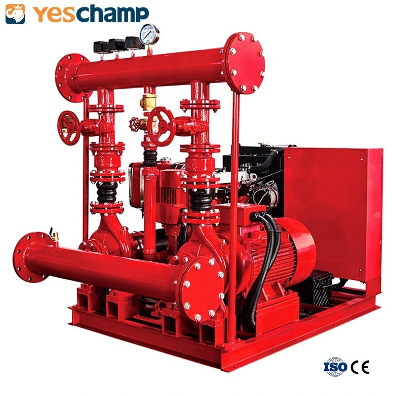 High Efficiency Fire Fighting System with Diesel Engine Electric Jockey Pump