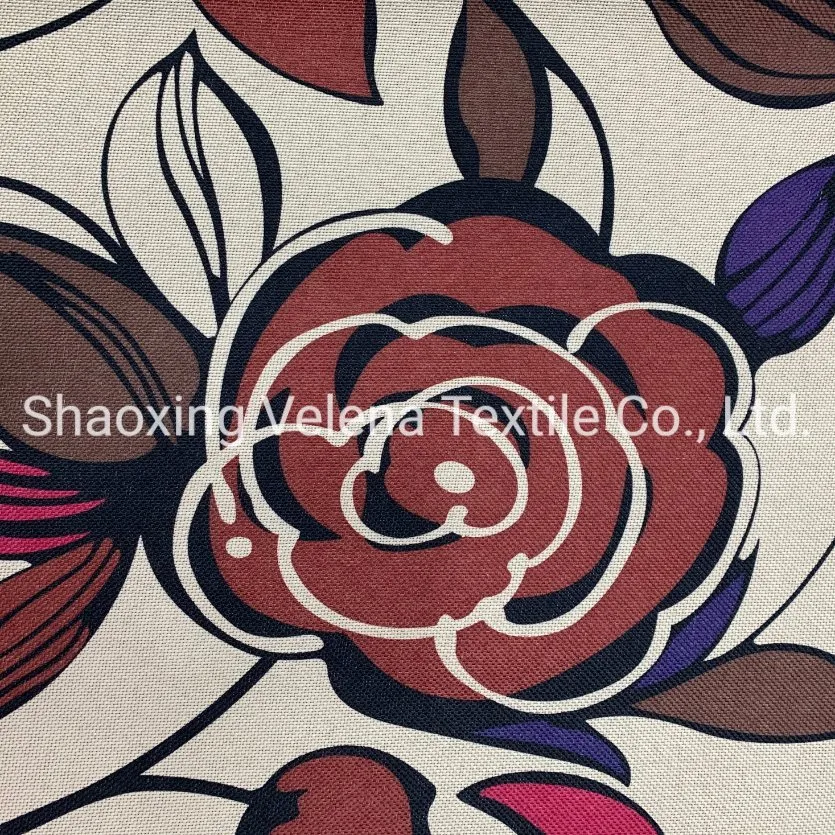 Textile Fabrics 100%Polyester Linen Printed Fabric Upholstery Fabric Decorative Fabric for Sofa Fabrics Ready Goods for Fast Shipment