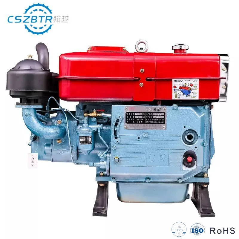 Motor Cszbtr de un solo cilindro Mini Diesel Motor de Embarcaciones al aire libre 4 Motores pequeños diesel para agricultura de carrera