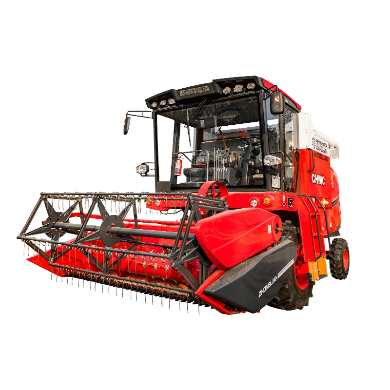 Paddy Rice Grain Soybean Combined Reaper Machinery of Crawler Type