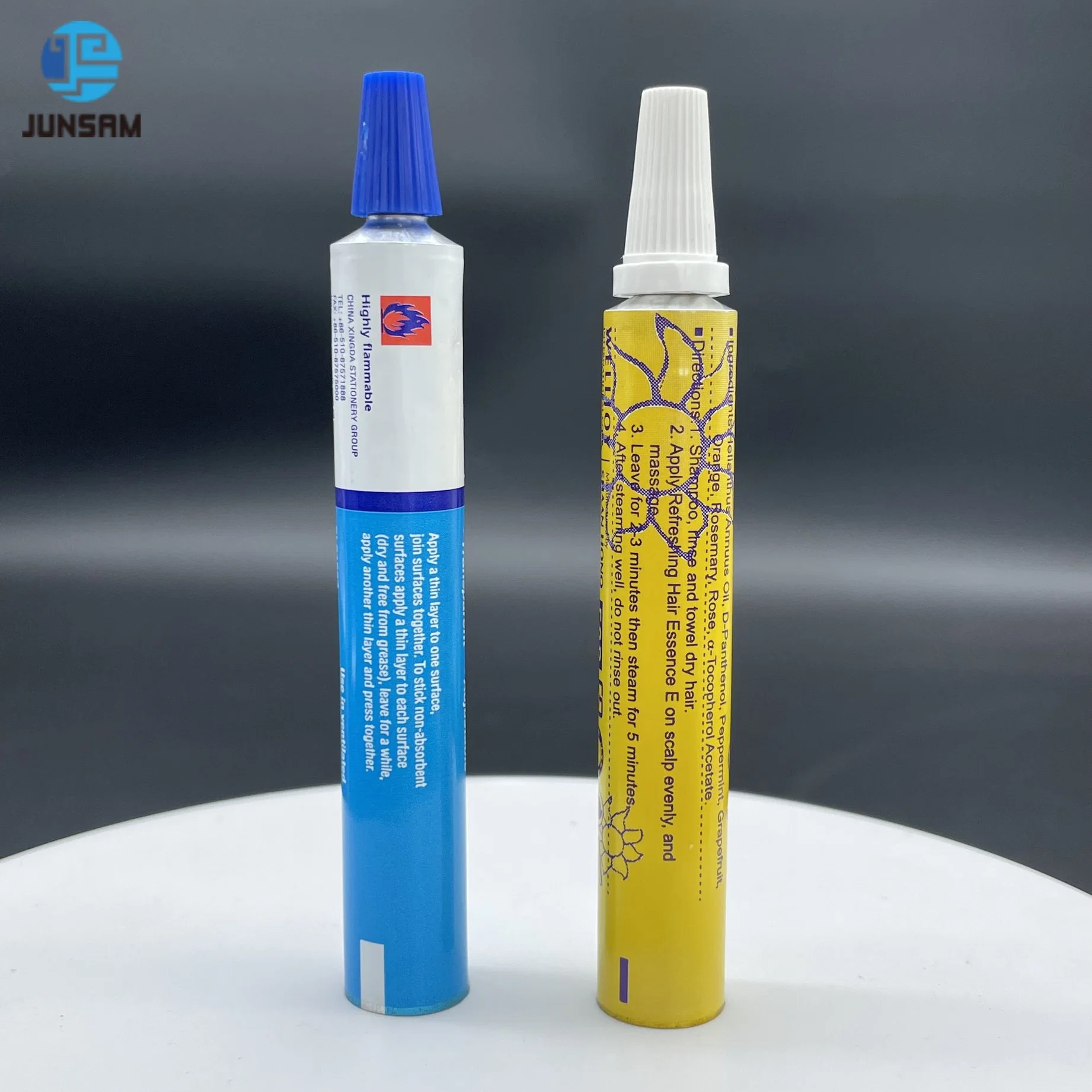 Short Leadtime 3.5g-5g Volume Eye Ointment Aluminium Collapsible Tube with Plastic Cap