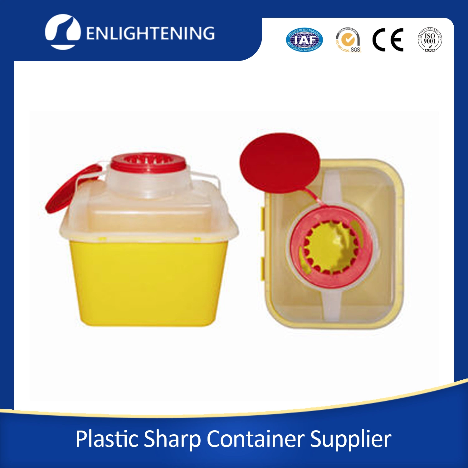 Disposable Needle Container Sharp Bin Container for Medical Use