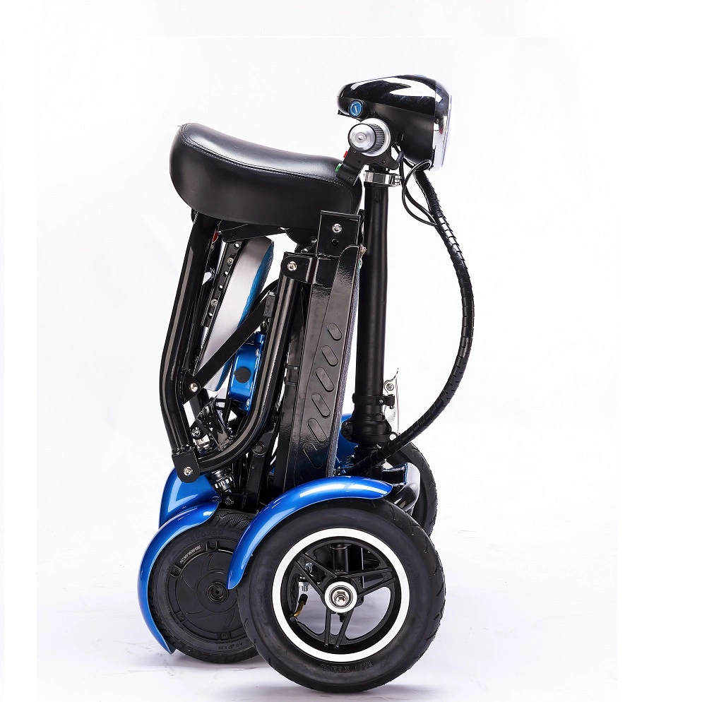 Las 4 ruedas de motor doble plegable bicicleta Scooter eléctrico de movilidad para adultos