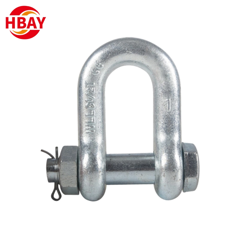 High Forged Strength Screw Pin Dee Shackle for Lifting Rigging